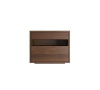 FZL02068LM Bedside Cabinet Original Wood Color Solid Wood Nightstand Bedroom Furniture Bedroom Furniture Vintage Living Room Storage Sideboards Bedside Table(Bruin,Small)