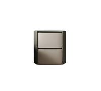 FZL02068LM Bedside Cabinet Two Drawer Nightstand, Bedroom Organizer, Nightstand Bedroom Furniture Vintage Living Room Storage Sideboard Bedside Table