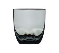 FZL02068LM Glass Cups Diamond Shaped Stemless Drinking Glasses, Colorful Lead-Free Glass Cups for Water, Milk, Juice, Wine, Whisky, Cocktail Glassware(Gris,Small)