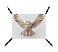 FZMTLDS A Barn Owl Cat Hammock Breathable Pet Cage Hammock Reversible Pet Hanging Bed Soft Cat Bed for Indoors and Outdoors Resting Sleepy Pads for Small Animals