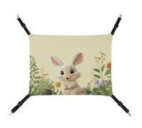 FZMTLDS Cute Bunny Cat Hammock Breathable Pet Cage Hammock Reversible Pet Hanging Bed Soft Cat Bed for Indoors and Outdoors Resting Sleepy Pads for Small Animals