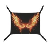 FZMTLDS Fire Angle Wings Cat Hammock Breathable Pet Cage Hammock Reversible Pet Hanging Bed Soft Cat Bed for Indoors and Outdoors Resting Sleepy Pads for Small Animals