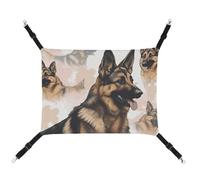 FZMTLDS German Shepherd Dog Lovers Cat Hammock Breathable Pet Cage Hammock Reversible Pet Hanging Bed Soft Cat Bed for Indoors and Outdoors Resting Sleepy Pads for Small Animals