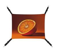 FZMTLDS Half an Orange Cat Hammock Breathable Pet Cage Hammock Reversible Pet Hanging Bed Soft Cat Bed for Indoors and Outdoors Resting Sleepy Pads for Small Animals