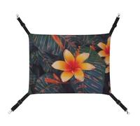 FZMTLDS Hawaii Tropical Flower Cat Hammock Breathable Pet Cage Hammock Reversible Pet Hanging Bed Soft Cat Bed for Indoors and Outdoors Resting Sleepy Pads for Small Animals