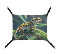 FZMTLDS Leopard Little Gecko Cat Hammock Breathable Pet Cage Hammock Reversible Pet Hanging Bed Soft Cat Bed for Indoors and Outdoors Resting Sleepy Pads for Small Animals