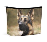 FZMTLDS Makeup Bag for Women Cosmetic Bag Animal German Shepherd Toiletry Bag Makeup Organizer Make Up Bag with Zipper, style, One Size