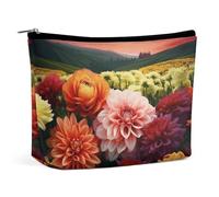 FZMTLDS Makeup Bag for Women Cosmetic Bag Beautiful Colorful Flowers Toiletry Bag Makeup Organizer Make Up Bag with Zipper, style, One Size