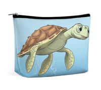 FZMTLDS Makeup Bag for Women Cosmetic Bag Finding Sea Turtles Toiletry Bag Makeup Organizer Make Up Bag with Zipper, style, One Size