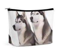 FZMTLDS Makeup Bag for Women Cosmetic Bag Husky Dogs Toiletry Bag Makeup Organizer Make Up Bag with Zipper, style, One Size
