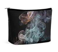 FZMTLDS Makeup Bag for Women Cosmetic Bag Psychedelic Smoke Toiletry Bag Makeup Organizer Make Up Bag with Zipper, style, One Size
