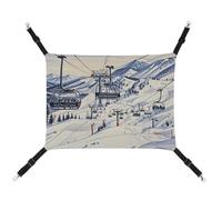 FZMTLDS Mount Horsney Ski Lift Cat Hammock Breathable Pet Cage Hammock Reversible Pet Hanging Bed Soft Cat Bed for Indoors and Outdoors Resting Sleepy Pads for Small Animals