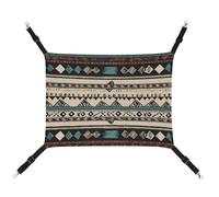 FZMTLDS Native American Patterns Cat Hammock Breathable Pet Cage Hammock Reversible Pet Hanging Bed Soft Cat Bed for Indoors and Outdoors Resting Sleepy Pads for Small Animals