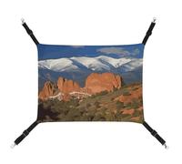 FZMTLDS Pikes Peak Colorado Cat Hammock Breathable Pet Cage Hammock Reversible Pet Hanging Bed Soft Cat Bed for Indoors and Outdoors Resting Sleepy Pads for Small Animals