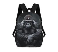 FZMVSQH 17 Inch Gorilla on The Ground Laptop Backpack Water Resistant Travel Rucksack Outdoor Lightweight Casual Commuter Daypack for Business Hiking Camping Cycling Climbing Weekend Trips