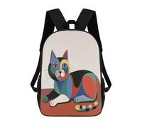 FZMVSQH 17 Inch Lazy Cat Laptop Backpack Water Resistant Travel Rucksack Outdoor Lightweight Casual Commuter Daypack for Business Hiking Camping Cycling Climbing Weekend Trips