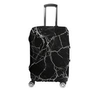 FZMVSQH Black Marble Luggage Cover Travel Suitcase Covers for Luggage Elastic Carry on Luggage Covers for Suitcase Tsa Approved Washable Luggage Sleeve Protector Fits 18-32 Inch, style, L