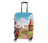FZMVSQH Candy Land Luggage Cover Travel Suitcase Covers for Luggage Elastic Carry on Luggage Covers for Suitcase Tsa Approved Washable Luggage Sleeve Protector Fits 18-32 Inch, style, M