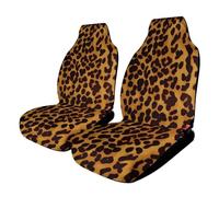 FZMVSQH Car Seat Cover Universal Waterproof Cool Cheetah Leopard Back Seat Covers Scratchproof Rear Seats Protector Easy to Install Non-Slip Auto Covers for SUV Truck Sedan Van Accessories-2pc