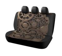 FZMVSQH Car Seat Cover Universal Waterproof Steampunk Mechanical Gears Back Seat Covers Scratchproof Rear Seats Protector Easy to Install Non-Slip Auto Covers for SUV Truck Sedan Van Accessories