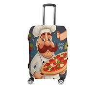 FZMVSQH Chef Pizza Luggage Cover Travel Suitcase Covers for Luggage Elastic Carry on Luggage Covers for Suitcase Tsa Approved Washable Luggage Sleeve Protector Fits 18-32 Inch, style, XL