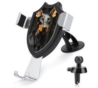 FZMVSQH Doberman Universal Car Phone Holder Upgraded 3-in-1 Car Phone Holders Mount Smartphone Mount Cell Phone Car Mounts with Suction Cup for Car Dashboard Windshield Air Vent