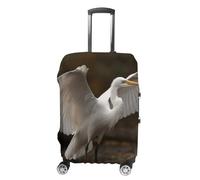 FZMVSQH Egret Spreads Its Wings Luggage Cover Travel Suitcase Covers for Luggage Elastic Carry on Luggage Covers for Suitcase Tsa Approved Washable Luggage Sleeve Protector Fits 18-32 Inch, style