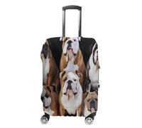 FZMVSQH English Bulldogs Luggage Cover Travel Suitcase Covers for Luggage Elastic Carry on Luggage Covers for Suitcase Tsa Approved Washable Luggage Sleeve Protector Fits 18-32 Inch, style, M