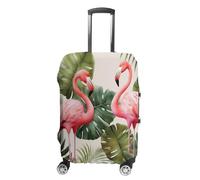 FZMVSQH Flamingo Palm Trees Leaf Luggage Cover Travel Suitcase Covers for Luggage Elastic Carry on Luggage Covers for Suitcase Tsa Approved Washable Luggage Sleeve Protector Fits 18-32 Inch, style, XL