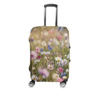FZMVSQH Flowers in The Field Luggage Cover Travel Suitcase Covers for Luggage Elastic Carry on Luggage Covers for Suitcase Tsa Approved Washable Luggage Sleeve Protector Fits 18-32 Inch, style, Small