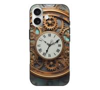 FZMVSQH for iPhone 17 Case, TPU Shockproof Protective Cover with Curved Grip Anti-Scratch Cell Phone Case Slim Thin Mobile Phone Cases Wireless Charging Compatible -Black