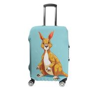 FZMVSQH Funny Cartoon Kangaroo Zoo Luggage Cover Travel Suitcase Covers for Luggage Elastic Carry on Luggage Covers for Suitcase Tsa Approved Washable Luggage Sleeve Protector Fits 18-32 Inch, style