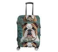 FZMVSQH Funny English Bulldog Luggage Cover Travel Suitcase Covers for Luggage Elastic Carry on Luggage Covers for Suitcase Tsa Approved Washable Luggage Sleeve Protector Fits 18-32 Inch, style, L