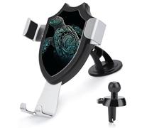 FZMVSQH Glowing Green Sea Turtle Universal Car Phone Holder Upgraded 3-in-1 Car Phone Holders Mount Smartphone Mount Cell Phone Car Mounts with Suction Cup for Car Dashboard Windshield Air Vent