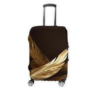FZMVSQH Golden Feathers Luggage Cover Travel Suitcase Covers for Luggage Elastic Carry on Luggage Covers for Suitcase Tsa Approved Washable Luggage Sleeve Protector Fits 18-32 Inch, style, M