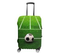 FZMVSQH Grass Field Soccer Playground Luggage Cover Travel Suitcase Covers for Luggage Elastic Carry on Luggage Covers for Suitcase Tsa Approved Washable Luggage Sleeve Protector Fits 18-32 Inch