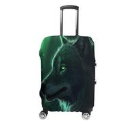 FZMVSQH Green Wolf Luggage Cover Travel Suitcase Covers for Luggage Elastic Carry on Luggage Covers for Suitcase Tsa Approved Washable Luggage Sleeve Protector Fits 18-32 Inch, style, L