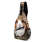 FZMVSQH Guinea Pigs Crossbody Bag Rfid Blocking Casual Shoulder Sling Backpack Waterproof Chest Bag Pack Lightweight Hiking Daypack Backpack Man Purse Travel Sling Bags for Women Men