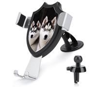 FZMVSQH Husky Dog Universal Car Phone Holder Upgraded 3-in-1 Car Phone Holders Mount Smartphone Mount Cell Phone Car Mounts with Suction Cup for Car Dashboard Windshield Air Vent