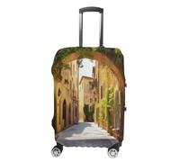 FZMVSQH Italian Street Luggage Cover Travel Suitcase Covers for Luggage Elastic Carry on Luggage Covers for Suitcase Tsa Approved Washable Luggage Sleeve Protector Fits 18-32 Inch, style, XL
