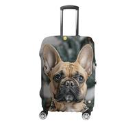 FZMVSQH Light Brown Dog Luggage Cover Travel Suitcase Covers for Luggage Elastic Carry on Luggage Covers for Suitcase Tsa Approved Washable Luggage Sleeve Protector Fits 18-32 Inch, style, L