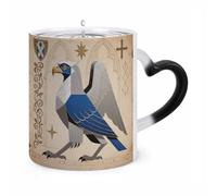 FZMVSQH Magic Coffee Mug Cups Personalized Griffin Medieval Style Color Changing Mug Heat Sensitive Heat Changing Coffee Mugs with Handle 11 Oz Mugs Funny Ceramic Cup for Tea/Latte/Milk/Cocoa