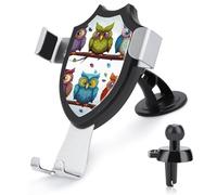 FZMVSQH Owls Birds Universal Car Phone Holder Upgraded 3-in-1 Car Phone Holders Mount Smartphone Mount Cell Phone Car Mounts with Suction Cup for Car Dashboard Windshield Air Vent