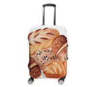 FZMVSQH Painted Bread Luggage Cover Travel Suitcase Covers for Luggage Elastic Carry on Luggage Covers for Suitcase Tsa Approved Washable Luggage Sleeve Protector Fits 18-32 Inch, style, L