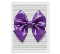 FZMVSQH Purple Bow 5D Diamond Art Kits for Adults Personalized Large Diamond Art DIY Full Drill Diamonds Dot Crystal Rhinestone Diamonds Painting Round Gem Art Kit for Home Wall Decor 12x16
