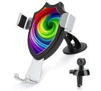 FZMVSQH Rainbow Spiral Universal Car Phone Holder Upgraded 3-in-1 Car Phone Holders Mount Smartphone Mount Cell Phone Car Mounts with Suction Cup for Car Dashboard Windshield Air Vent