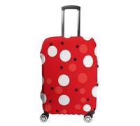 FZMVSQH Red White Polka Dot Luggage Cover Travel Suitcase Covers for Luggage Elastic Carry on Luggage Covers for Suitcase Tsa Approved Washable Luggage Sleeve Protector Fits 18-32 Inch, style, M