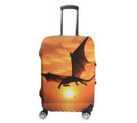 FZMVSQH Sea Sunset Flying Dragon Luggage Cover Travel Suitcase Covers for Luggage Elastic Carry on Luggage Covers for Suitcase Tsa Approved Washable Luggage Sleeve Protector Fits 18-32 Inch, style, XL