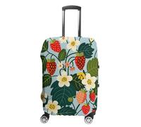 FZMVSQH Strawberries And Flowers Luggage Cover Travel Suitcase Covers for Luggage Elastic Carry on Luggage Covers for Suitcase Tsa Approved Washable Luggage Sleeve Protector Fits 18-32 Inch, style, L