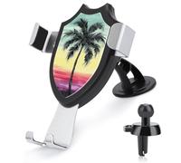 FZMVSQH Tropical Palm Tree Universal Car Phone Holder Upgraded 3-in-1 Car Phone Holders Mount Smartphone Mount Cell Phone Car Mounts with Suction Cup for Car Dashboard Windshield Air Vent